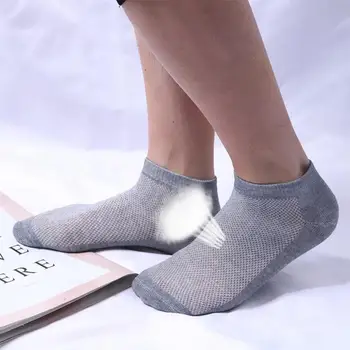 

10 Pairs Friction-proof Breathable Invisible Socks Absorption Elastic Force Leisure Sweat Pure Color Low Cut Socks
