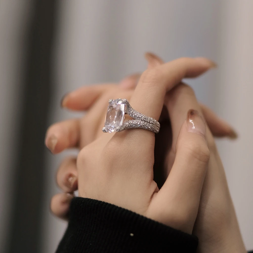 Amorita boutique 925 Sterling Silver Cocktail Party Finger Ring Luxry Jewelry for Women Zircon Ring Amorita boutique 925 Sterling Silver Cocktail Party Finger Ring Luxry Jewelry for Women Zircon Ring