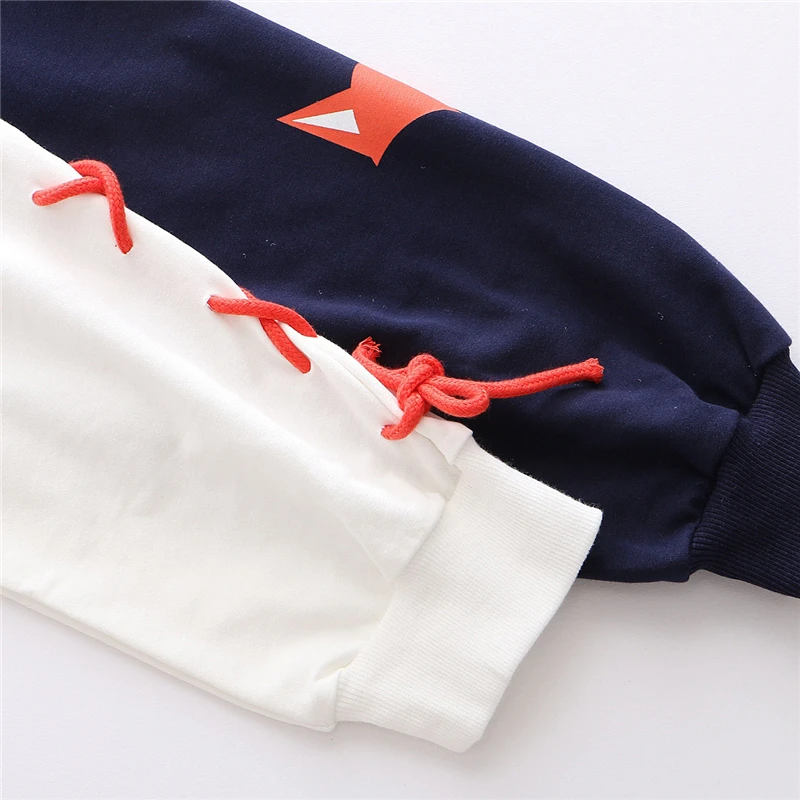  Merry Pretty Fox Print Lace Up Hooded Sweatshirts Women Cotton Hoodies With Horns Harajuku Thick Fl