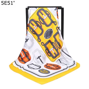 

Fashion Women soft satin brand scarf / belt Printed quare silk scarves 100cm / Gifts Furoshiki Table Cloth