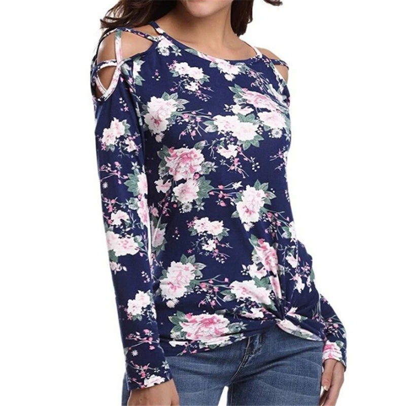 Women Cold Shoulder Blouse Casual Ladies Floral Tops Loose Blouse Off Shoulder Blouse Shirt Tops Flower Print Women Blouses Women Cold Shoulder Blouse Casual Ladies Floral Tops Loose Blouse Off Shoulder Blouse Shirt Tops Flower Print Women Blouses