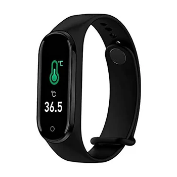 

Smart Watch Body Temperature Measuring Bracelet Bluetooth 4.0 Heart Rate Monitor Pedometer Fitness Bracelet for iphone android