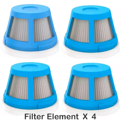 4 Pcs XIAOMI Mijia Cleanfly CoClean FVQ портативный автомобильный/Домашний Беспроводной Ручной пылесос от пыли огромный всасывающий быстрый заряд мини - Цвет: 4 Pcs