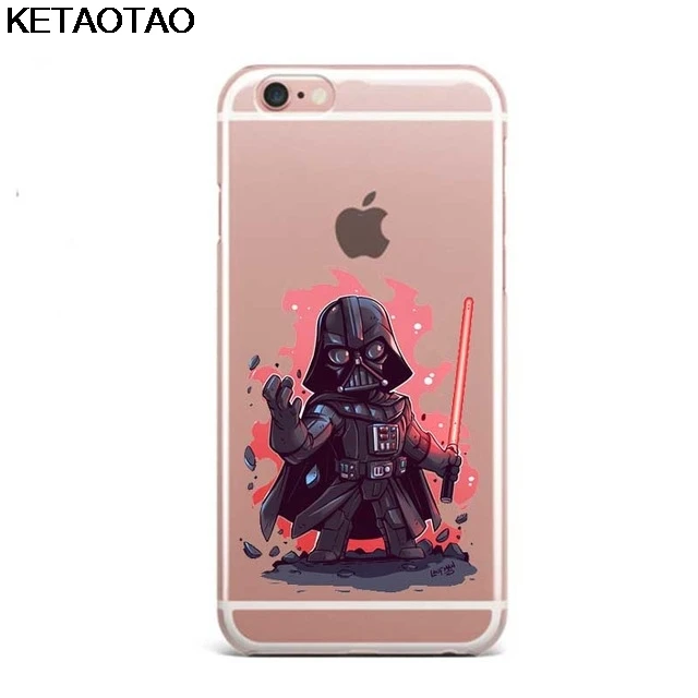 Красный KETAOTAO Marvel DC Comics супергерой чехол для телефона s для iPhone 4S 5C 5S 6 6S 7 8 Plus X Чехол кристально чистый мягкий TPU чехол s - Цвет: Красный