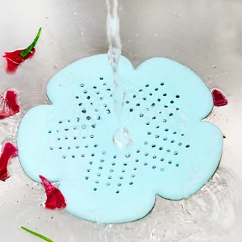 

Silicone Mesh Kitchen Drains Sink Strainers Filter Sewer Hair Catcher Bathroom Clean Tool Floor Sieve Drain Filter Mat Gadgets