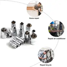  Car Repair Tool 46pcs 1/4-Inch Socket Set Car Repair Tool Ratchet Torque Wrench Combo Tools Kit Auto Repairing Tool Set 