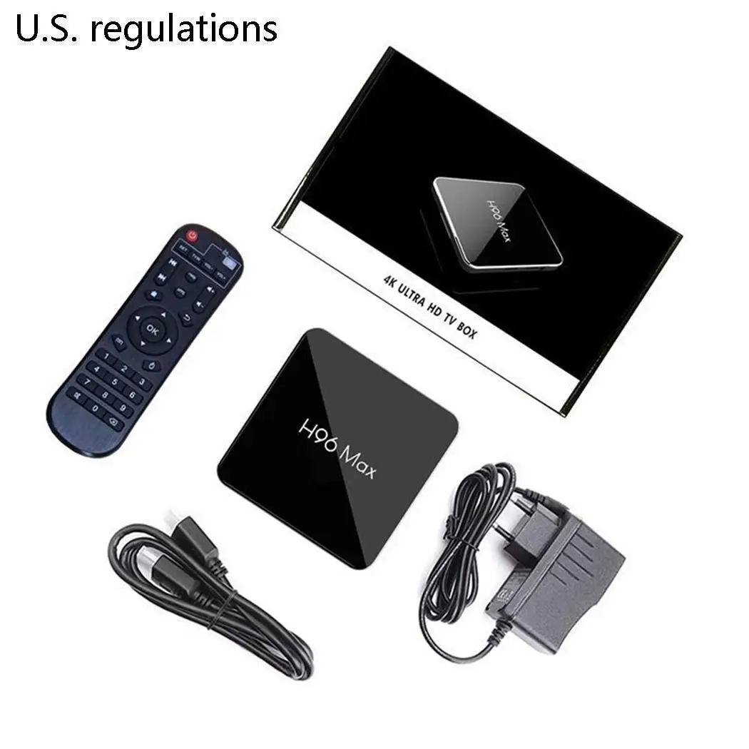 ТВ-бокс H96 MAX-X2 S905X2 DDR4 4K Smart HD Network tv Top без пульта дистанционного управления стандартная версия, голосовая версия