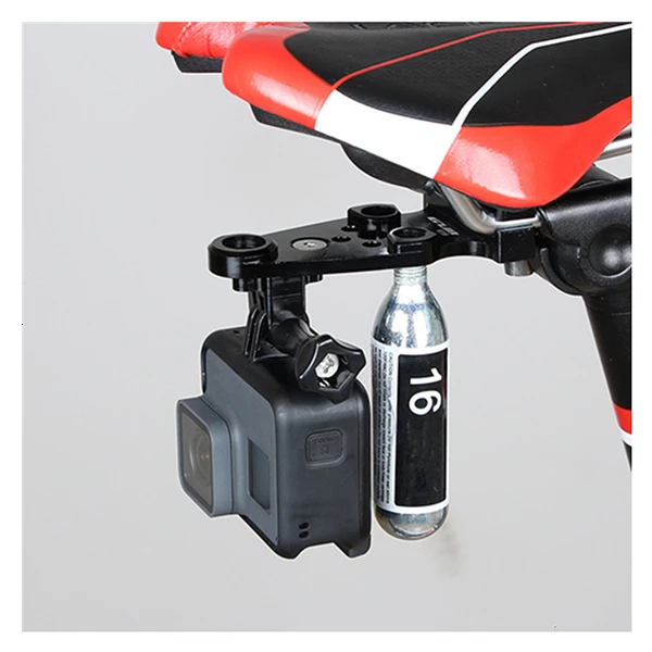 Велосипедное седло Assento рейку для GoPro CO2 передачи цилиндра передачи адаптер алюминиевая Лига фиксированной поддержки камеры спорта