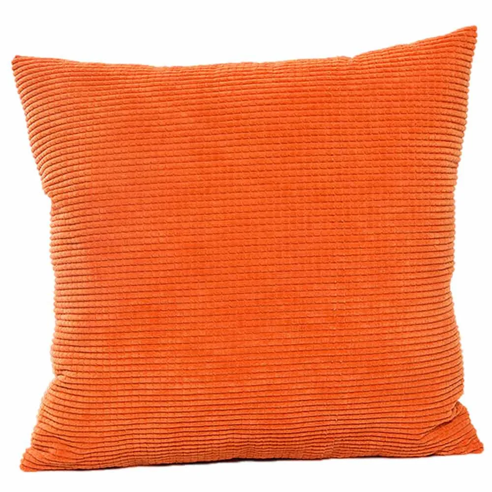 Однотонная подушка 45 см* 45 см, квадратный вельветовый чехол для подушки, наволочка для дивана, наволочка для подушки, домашний декор, наволочка для подушки - Цвет: Orange