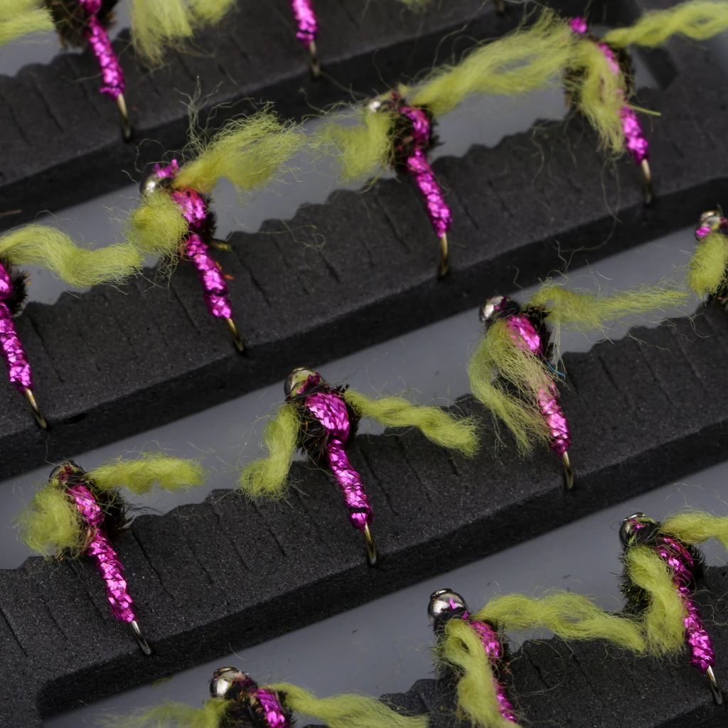 40pcs Dry Flies Fly Fishing Flies Kit Bass Salmon Trout Flies Floating Assortment with Fly Box for Freshwater and Saltwater