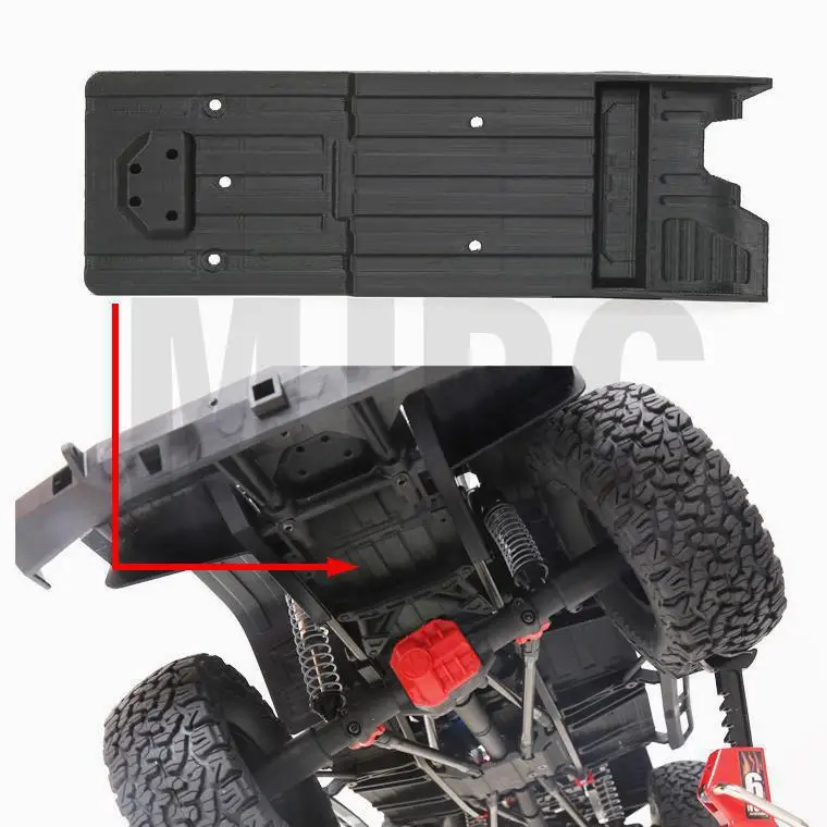 90046 задний пол задняя панель Средний Нижняя пластина щит осевой SCX10 ii 90047|Детали и