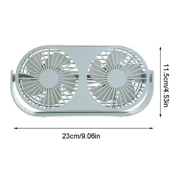 

Summer USB Cooling Fan Double-head Desktop Fan Portable Fan with Aromatherapy M0XB