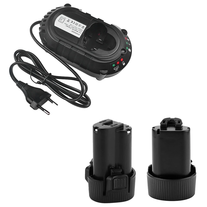 

Bl1013 10.8V 2.0Ah Li-Ion Rechargeable Power Tool Battery For Makita 194550-6 194551-4 + Dc10Wa Charger Eu Plug