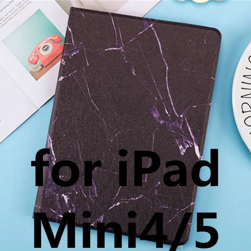 Чехол для iPad Mini 4, чехол из искусственной кожи, подставка для сна, умный жесткий чехол, для iPad Mini 1 2 3, 4, 5, 5, чехол для Mini 5, iPad, чехол, Funda - Цвет: as picture