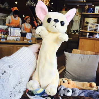 

School Pencil Case Dog Pencilcase Shop School Bag Boy Girl Pen Box Make up Holder Plumier Cartoon Soft Plush Material