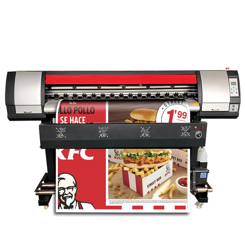 tyfon centeret Uplifted Vinil And Banner Printing Machine 1.8m Vinyl Printer Dx7 Plastic Sticker  Printer Adhesive Roll Sticker Printing Machine - Printers - AliExpress