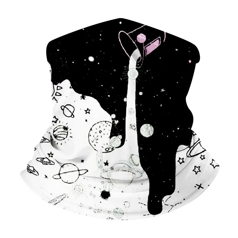 

Magic Scarf Milk Pattern Polyester Scarves Face Dust Face Pack Outdoor Bandanas Washouts Headwear Anti Dust Uv Neck Gaiter Schal