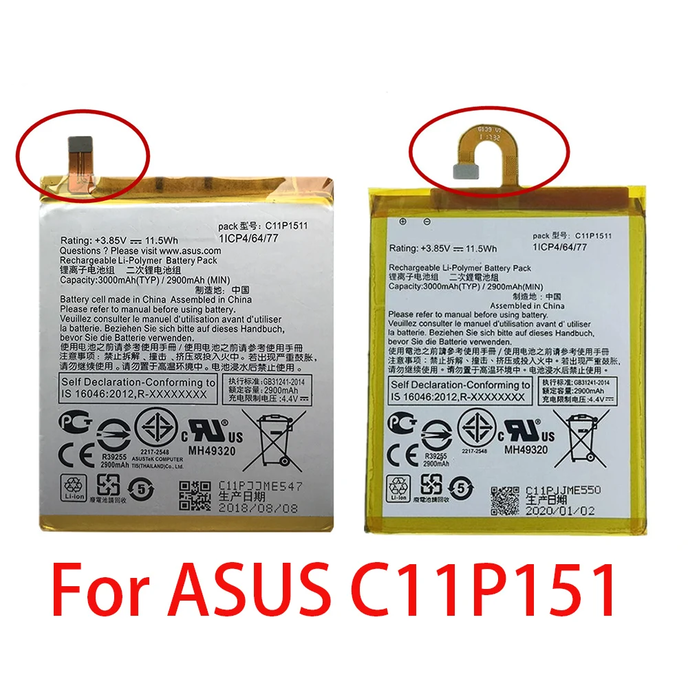 C11P1511 аккумулятор для телефона ASUS Zenfone 3 4 Ze552kl Z012da Z012de ZD553KL мобильный телефон