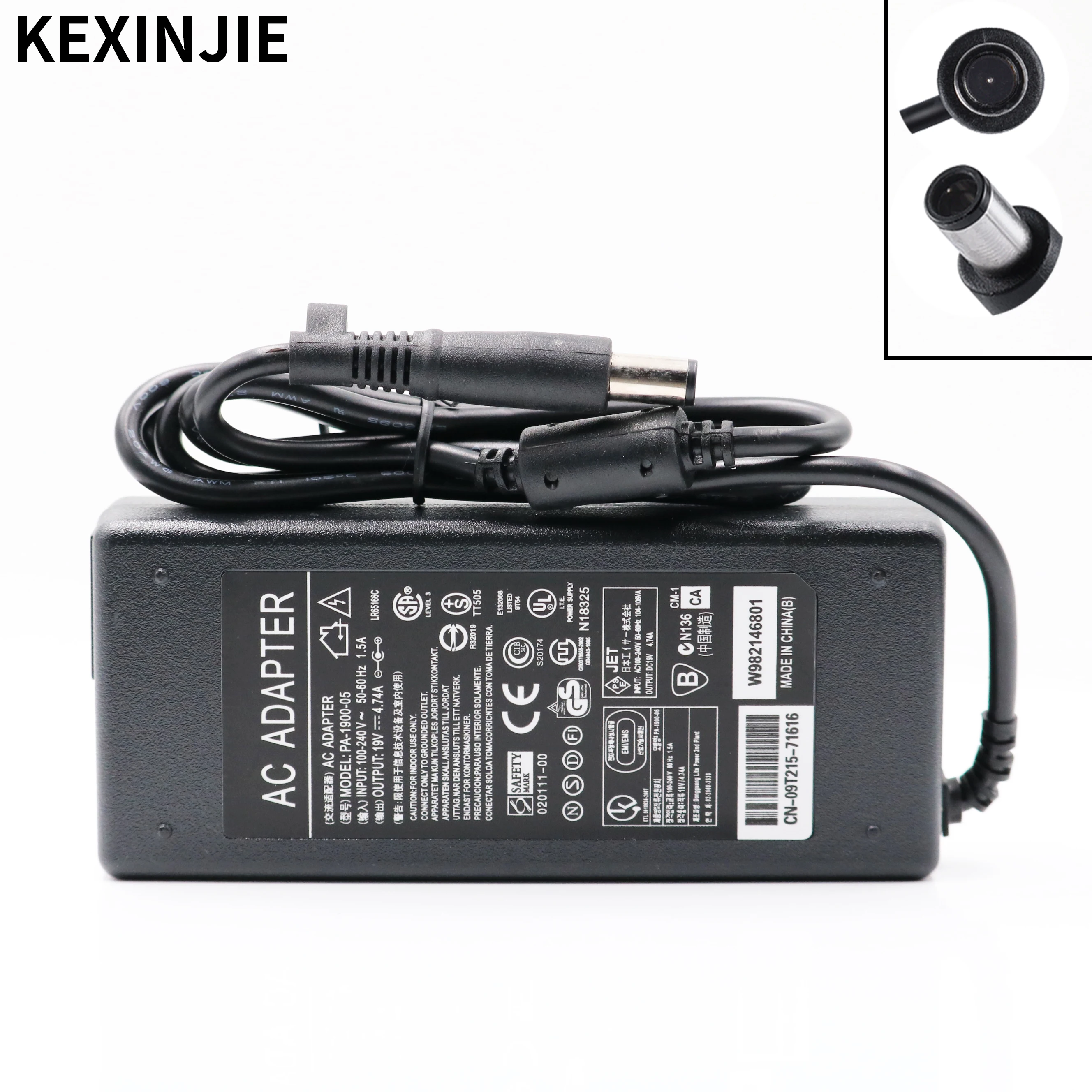 19V 4.74A 90w del ordenador portátil AC DC cargador adaptador de fuente de alimentación para HP Probook 4440s 4535s 4530S 4540S 4545s 6470b 6475b 6570b