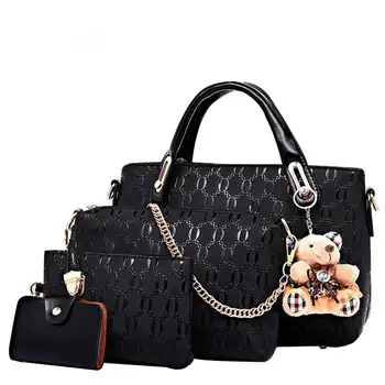 

Women's Shoulder Bag Set - Black