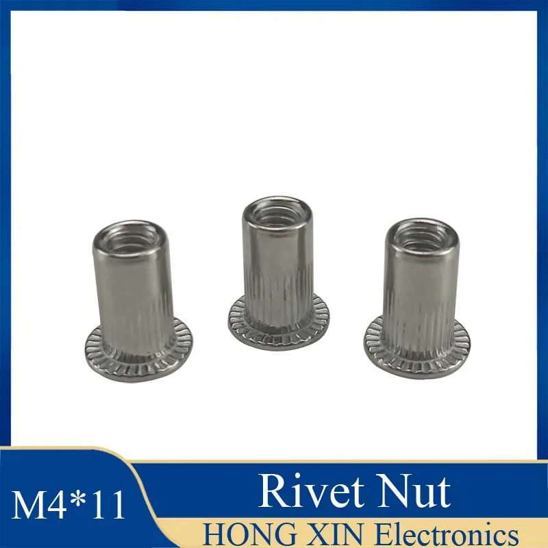 

1Pcs M4*11 Rivet Nuts Rivnuts Blindnuts Nutserts Nuts Insert Rivet