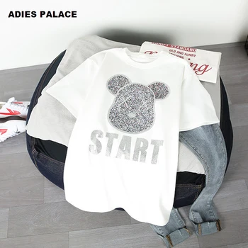 

Women's cotton Mickey T-shirt Harajuku Printed T-shirt BELLA CIAO Feminist Women