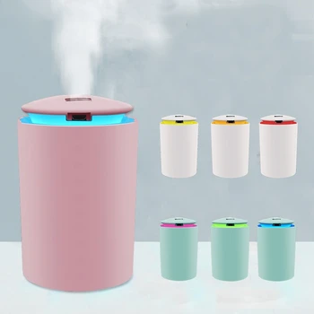 

USB Ultrasonic Air Humidifier Soft Light Romantic Essential Oils Diffuser Car Aroma Purifier Home Anion Nebulizer