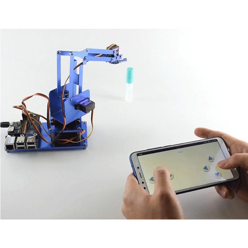 4 DOF металлическая механическая рука робота манипулятор коготь для Raspberry Pi обучения DIY Kit Робот