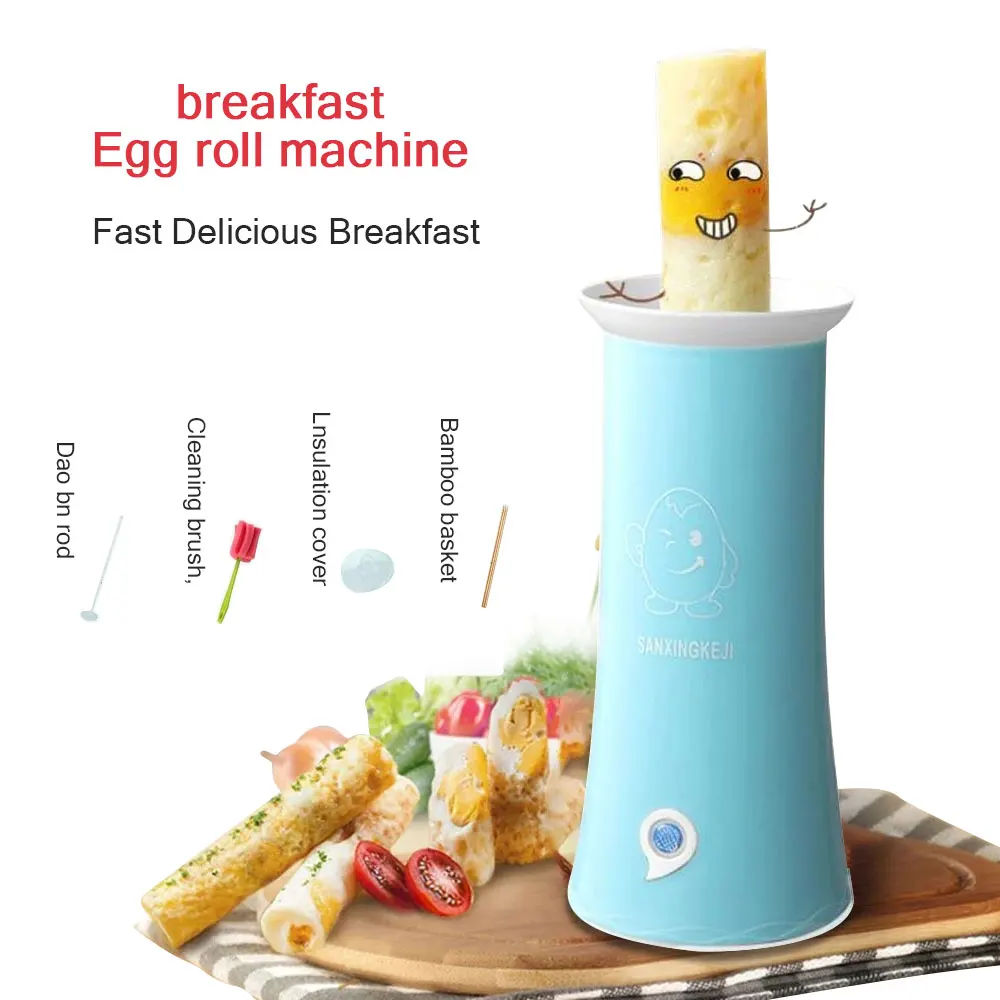 220V Egg Roll Maker Automatic Egg Master Cooking Machine Breakfast Omelette Maker DIY Electric Sausage In