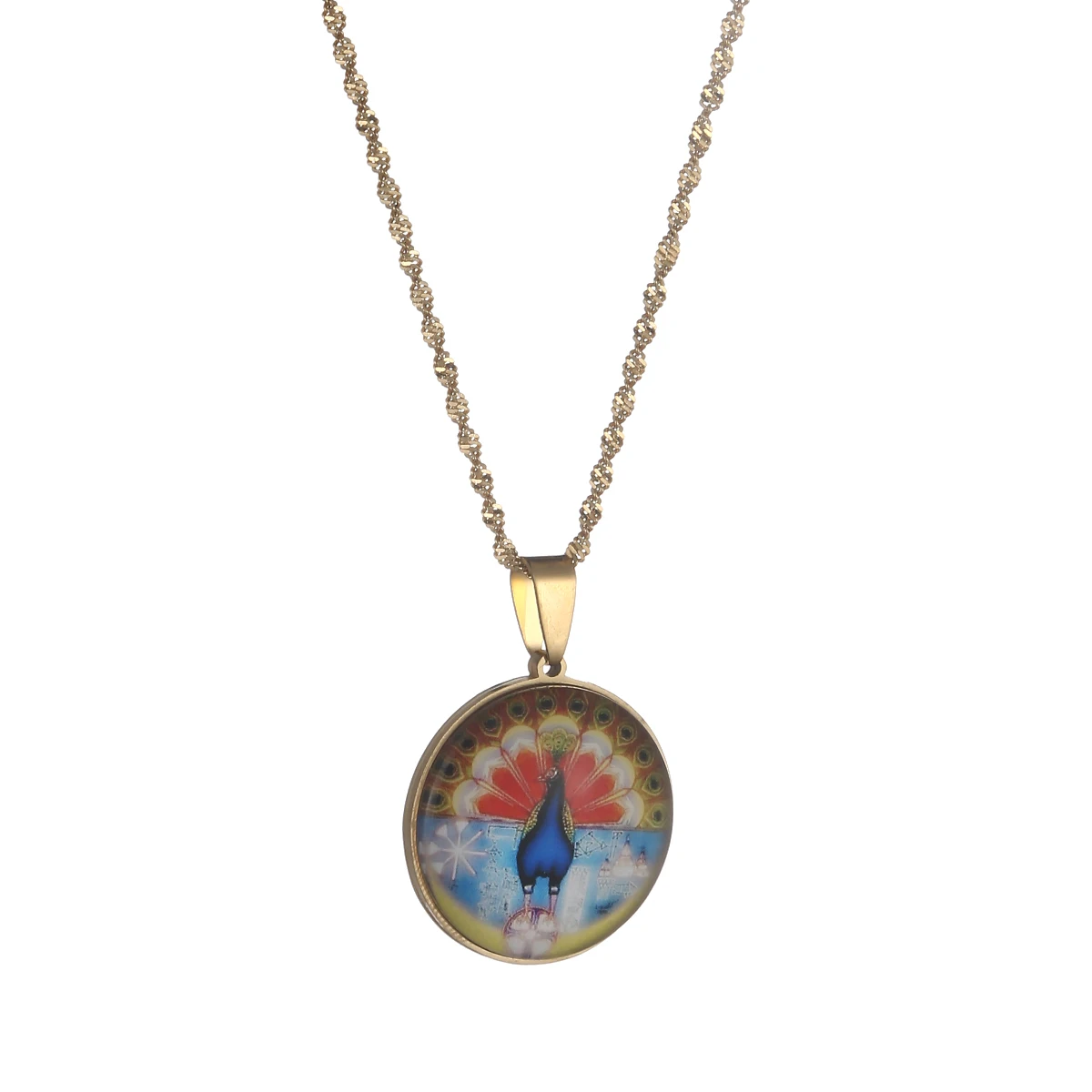 Lalish Pendant Chain Necklace Yezidi Faith Pilgrimage Jewelry 3