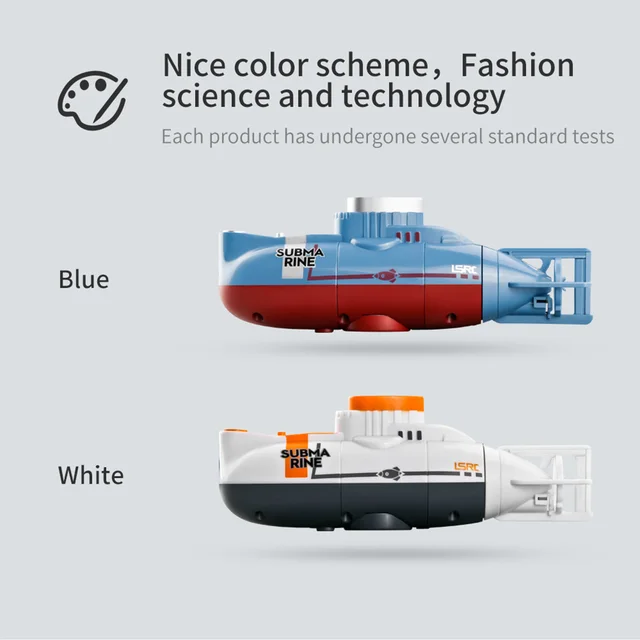 6CH Mini Remote Control RC Submarine Hover Function Puzzle Early Expanding Thinking Toy for for Aquarium Kids Toy 4