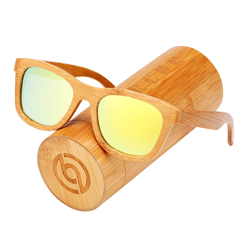 Деревянные очки ручной работы BARCUR, солнцезащитные поляризационные очки из бамбука для мужчин и женщин в ретро стиле, для пляжа