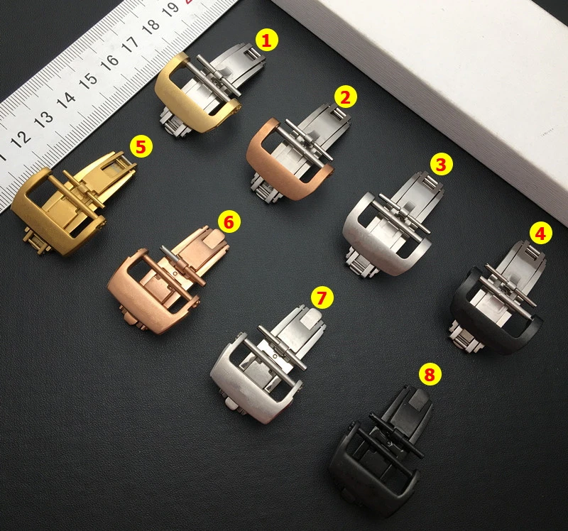 Пряжка из нержавеющей стали ремешок с бабочками серебристая черная розовая