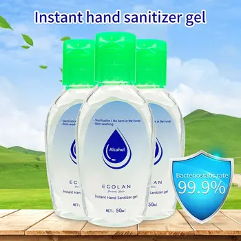 

50ml Travel Portable Hand Sanitizer Alcohol Gel Anti-Bacteria Moisturizing Liquid Disposable No Clean Antibacterial Hand Gel