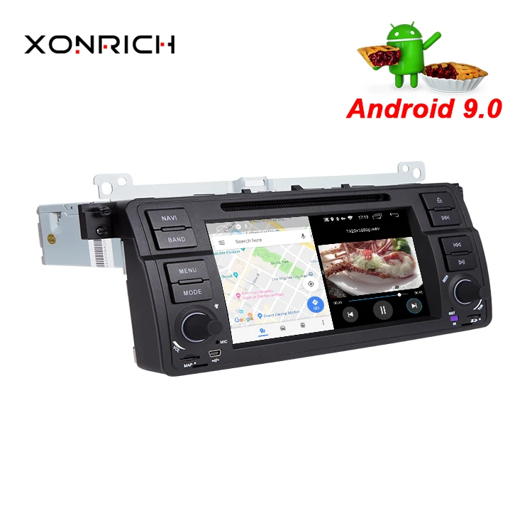Flash Deal Xonrich 1 Din auto radio Android 9.0 Car DVD Player For BMW E46 M3 318/320/325/330/335 Rover 75 1998-2006 GPS Navigation OBD2 2