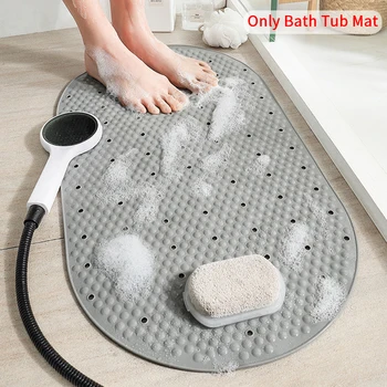 

Hotel Waterproof PVC Non Slip Massage Modern Drain Holes Shower Kitchen Home For Bathroom Washable Bath Tub Mat Suction Cup