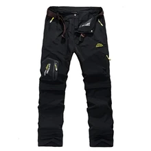 Мужские Съемные Брюки карго штаны с несколькими карманами военные тактические брюки мужские водонепроницаемые эластичные дышащие повседневные брюки