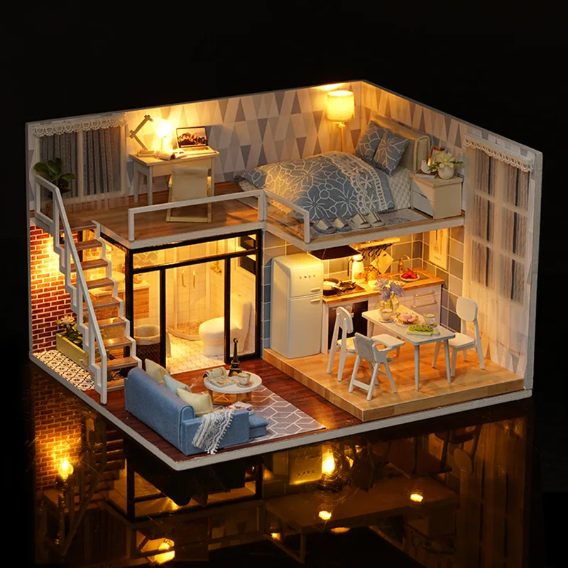 

DIY Hut Assembled Angel House for Making Dream Handmade Model Made in China Villa Send Creative Birthday Wood Women's