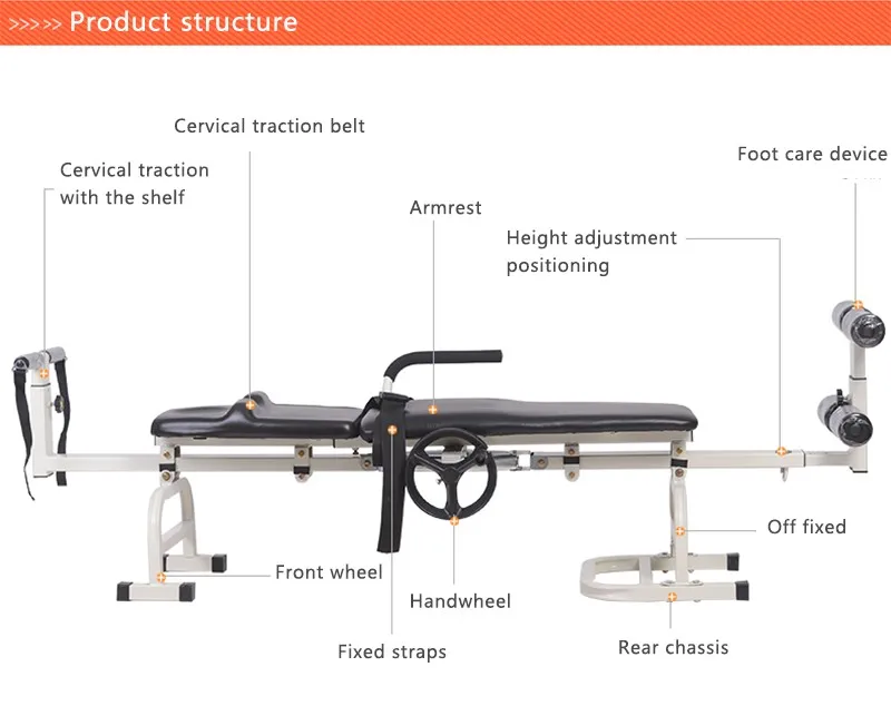 Шейный Поясничный кровать для растяжения терапевтическая, массажная койка устройство для растяжения тела шейный Поясничный усталость терапия физиотерапия для жира