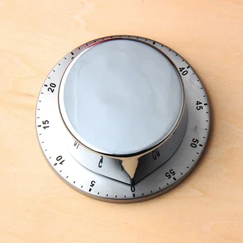 

Stainless Steel Kitchen Reminder With Magnetic Base Manual Mechanical Round Cooking Timer Alarm Clock Cooking Kitchen Gadgets