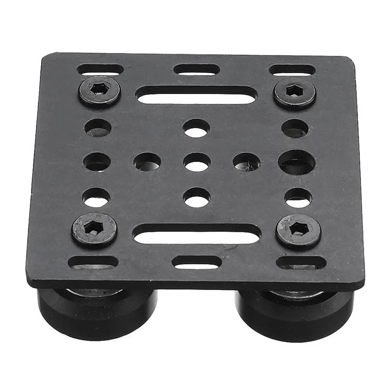 

1Pcs Black V-Slot Gantry Plate Five Roulette Special Slide Plate for 2020 Aluminum Profile CNC Router Machine