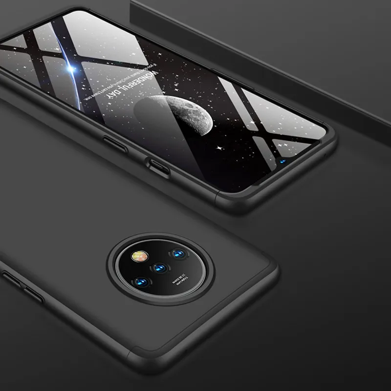 One Plus 7 7T 7Pro чехол Oneplus7 360 градусов полностью защищенный Матовый Жесткий чехол для Oneplus 7T 7 Pro Чехол со стеклянной пленкой