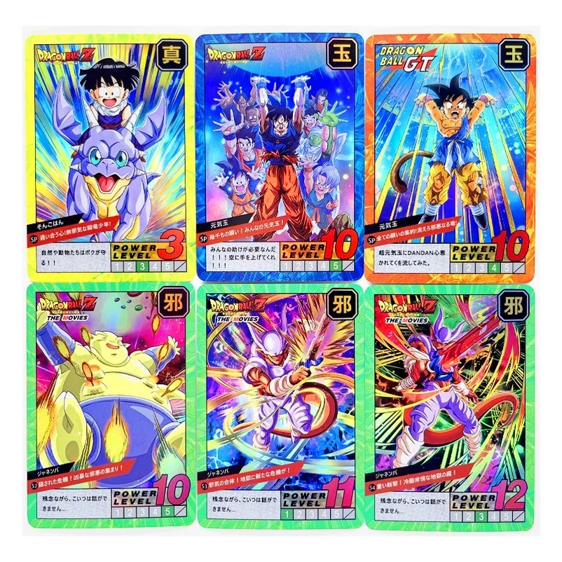  Anime DRAGON BALL Z GT Burst No. Super Saiyan Heroes Battle Card Ultra Instinct Goku Vegeta Game Collection Cards 4pcs / set