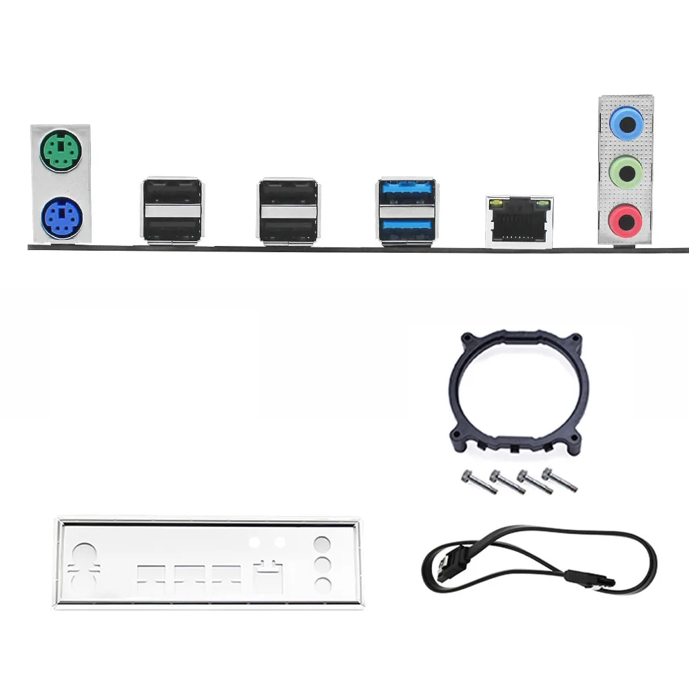 Machinsit X99 Motherboard LGA 2011-3 SATA/ PCI-E M.2 Slot Support Xeon E5 V3 V4 Processor Four-channel DDR4 RAM X99-RS9