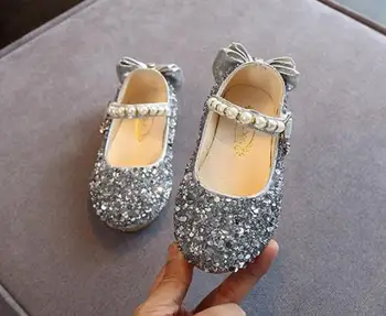 

5pairs/lot Baby Girls shoes kids children first pre walker 26-30 Gold Silver girl Shoes sylvia 597804908358