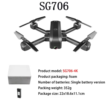 

RC Drone 4K Dron with Camera profissional Quadcopter toy drone selfie helicopter 50x 8 million 15min 4 Channels SG706 vs E68 E58