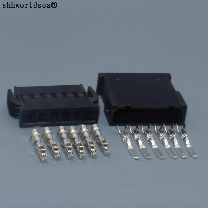 Shhworldsea 6 Spille 2.8Mm Automotive Connettore Femmina Maschio Auto Spina Elettrica 893 971 996/893 971 636 Per Il Vw
