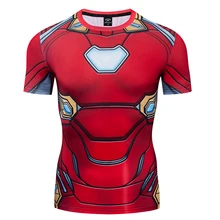 Новейшее железо человек MK85 3D печатных футболки мужские компрессионные рубашки короткий рукав косплей костюм топы Мужские