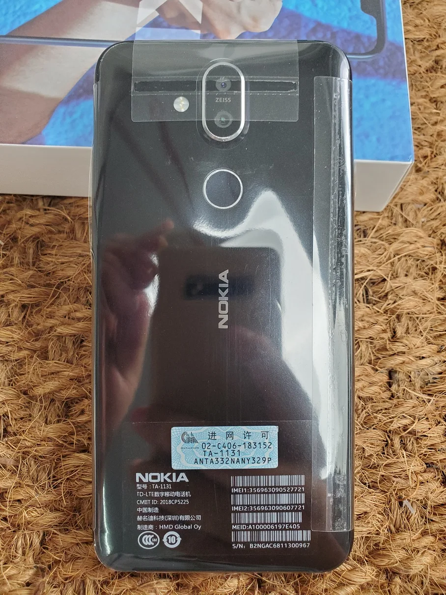 NOKIA X7 Snapdragon 710 ram 4G rom 64G TA-1131 6,18 дюймов Восьмиядерный 3500 мАч Быстрая зарядка OTG Мобильный телефон