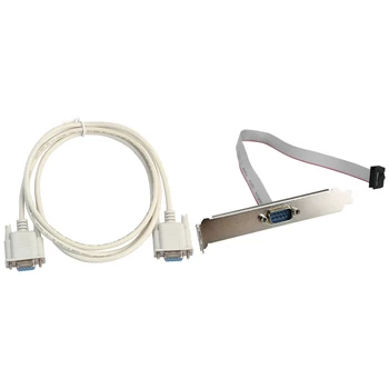 

Female to Female DB9 FTA Cross Connection 9Pin COM Data Cable 1.5M & 1Port 28cm DB9 Serial Port Bracket to 10 Pin Header